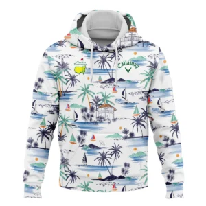 Artistic Seamless Summer Island Pattern Masters Tournament Callaway Zipper Hoodie Shirt Style Classic Zipper Hoodie Shirt