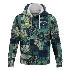 Masters Tournament Hawaiian Hibiscus And Tribal Element Fabric Callaway Zipper Hoodie Shirt Style Classic Zipper Hoodie Shirt