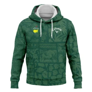 Masters Tournament Callaway Hawaiian Style Fabric Patchwork Zipper Hoodie Shirt Style Classic Zipper Hoodie Shirt