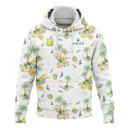 Rolex Landscape With Palm Trees Beach And Oceann Masters Tournament Hoodie Shirt Style Classic Hoodie Shirt
