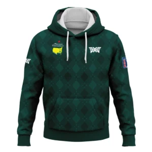 Dark Green Argyle Plaid Pattern Golf Masters Tournament Zipper Hoodie Shirt Style Classic Zipper Hoodie Shirt