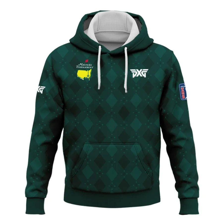 Dark Green Argyle Plaid Pattern Golf Masters Tournament Hoodie Shirt Style Classic Hoodie Shirt