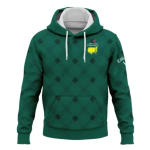 Golf Masters Tournament Green Argyle Pattern Callaway Zipper Hoodie Shirt Style Classic Zipper Hoodie Shirt