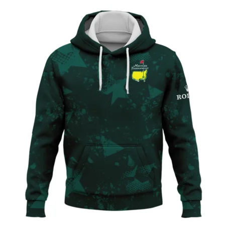 Dark Green Grunge Stars Pattern Golf Masters Tournament Rolex Hoodie Shirt Style Classic Hoodie Shirt