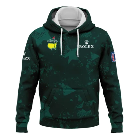 Dark Green Grunge Stars Pattern Golf Masters Tournament Rolex Hoodie Shirt Style Classic Hoodie Shirt