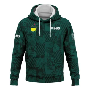 Tropical Leaves ,Foliage With Geometric Stripe Pattern Golf Masters Tournament Ping Zipper Hoodie Shirt Style Classic Zipper Hoodie Shirt