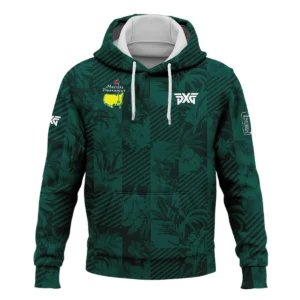 Tropical Leaves ,Foliage With Geometric Stripe Pattern Golf Masters Tournament Zipper Hoodie Shirt Style Classic Zipper Hoodie Shirt