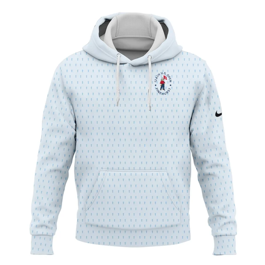 Golf Pattern Cup Light Blue Green 124th U.S. Open Pinehurst Nike Hoodie Shirt Style Classic Hoodie Shirt