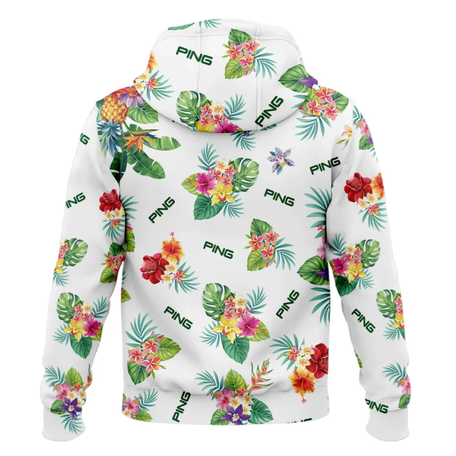 Ping Hawaiian Flower Hoodie Shirt Style Classic Hoodie Shirt