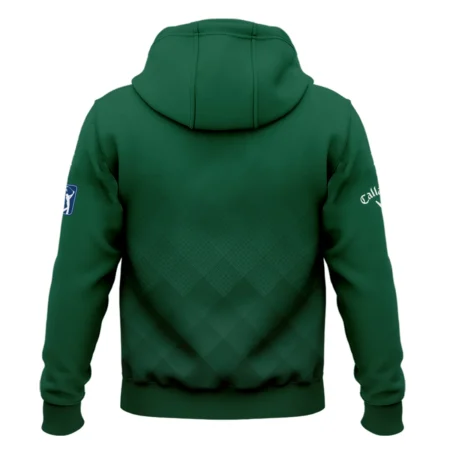 Masters Tournament Callaway Gradient Dark Green Pattern Zipper Hoodie Shirt Style Classic Zipper Hoodie Shirt