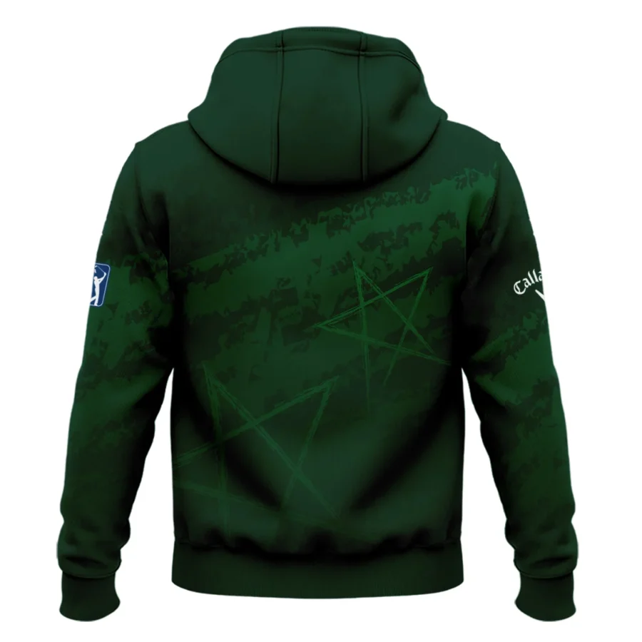 Stars Gradient Dark Green Grunge Pattern Masters Tournament Callaway Zipper Hoodie Shirt Style Classic Zipper Hoodie Shirt