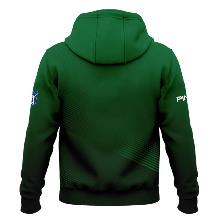 Masters Tournament Stripe Gradient Dark Green Abstract Pattern Ping Zipper Hoodie Shirt Style Classic Zipper Hoodie Shirt