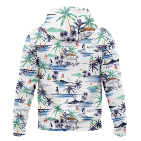 Artistic Seamless Summer Island Pattern Masters Tournament Callaway Zipper Hoodie Shirt Style Classic Zipper Hoodie Shirt