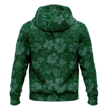 Masters Tournament Rolex Tileable Seamless Hawaiian Pattern Zipper Hoodie Shirt Style Classic Zipper Hoodie Shirt