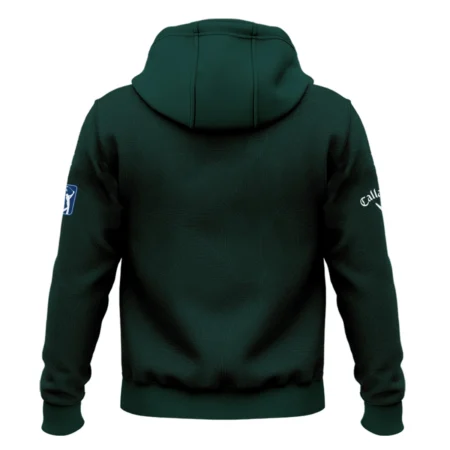 Masters Tournament Callaway Pattern Sport Jersey Dark Green Zipper Hoodie Shirt Style Classic Zipper Hoodie Shirt