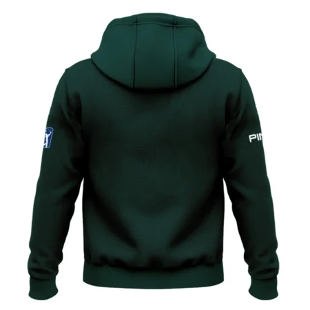 Masters Tournament Ping Pattern Sport Jersey Dark Green Zipper Hoodie Shirt Style Classic Zipper Hoodie Shirt