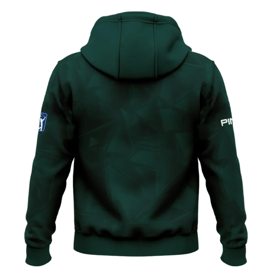 Dark Green Abstract Sport Masters Tournament Ping Zipper Hoodie Shirt Style Classic Zipper Hoodie Shirt