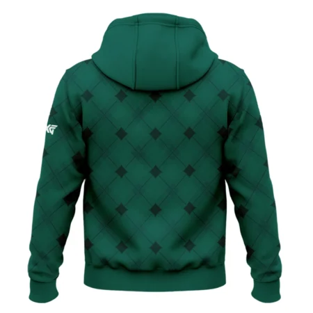 Golf Masters Tournament Green Argyle Pattern Zipper Hoodie Shirt Style Classic Zipper Hoodie Shirt