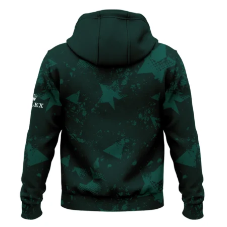 Dark Green Grunge Stars Pattern Golf Masters Tournament Rolex Hoodie Shirt Style Classic Hoodie Shirt