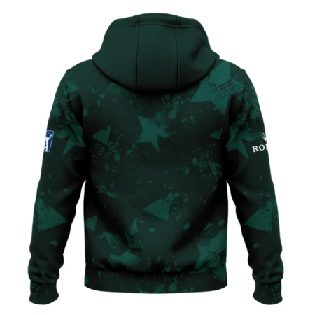 Dark Green Grunge Stars Pattern Golf Masters Tournament Rolex Hoodie Shirt Style Classic Hoodie Shirt