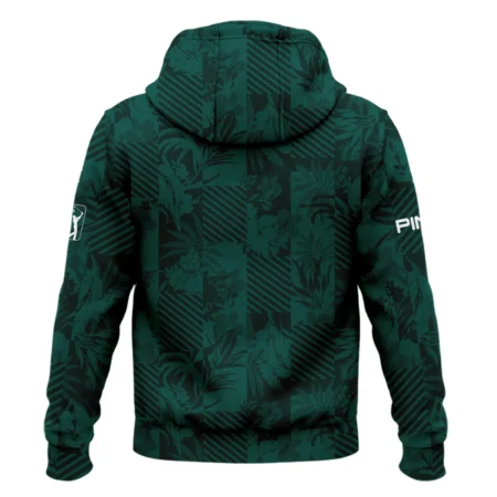 Tropical Leaves ,Foliage With Geometric Stripe Pattern Golf Masters Tournament Ping Hoodie Shirt Style Classic Hoodie Shirt