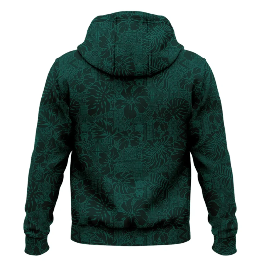 Hibiscus And Tropical Leaves With Tribal Elements Pattern Golf Masters Tournament Callaway Hoodie Shirt Style Classic Hoodie Shirt