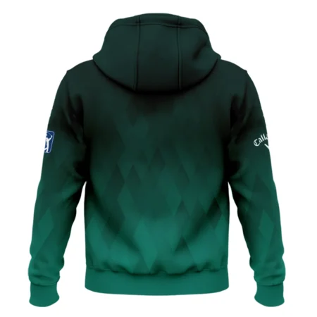 Gradient Dark Green Geometric Pattern Masters Tournament Callaway Hoodie Shirt Style Classic Hoodie Shirt