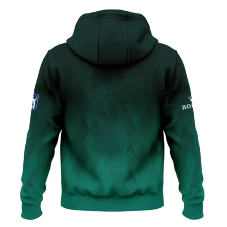 Gradient Dark Green Geometric Pattern Masters Tournament Rolex Hoodie Shirt Style Classic Hoodie Shirt