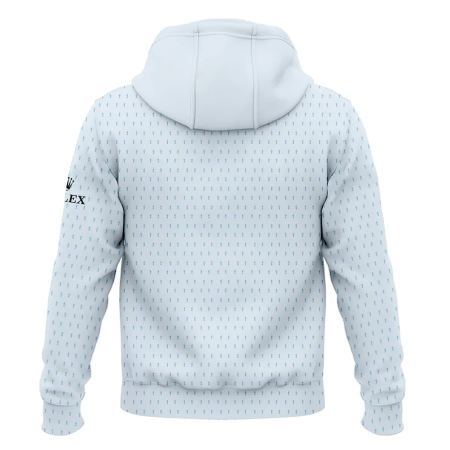 Golf Pattern Cup Light Blue Green 124th U.S. Open Pinehurst Rolex Zipper Hoodie Shirt Style Classic Zipper Hoodie Shirt