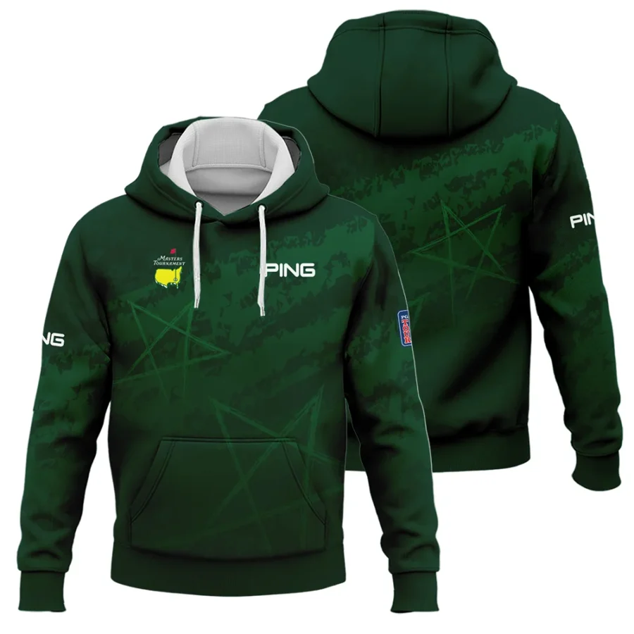 Stars Gradient Dark Green Grunge Pattern Masters Tournament Ping Hoodie Shirt Style Classic Hoodie Shirt