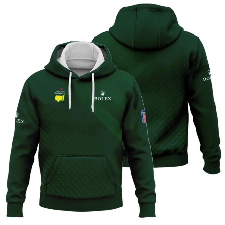 Rolex Gradient Dark Green Abstract Pattern Masters Tournament Hoodie Shirt Style Classic Hoodie Shirt