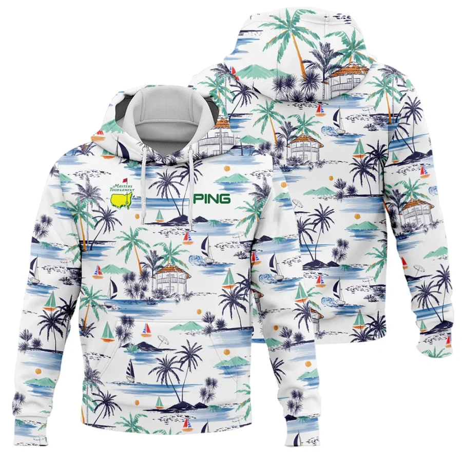 Artistic Seamless Summer Island Pattern Masters Tournament Ping Hoodie Shirt Style Classic Hoodie Shirt