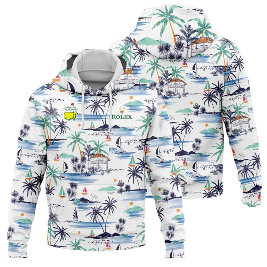 Artistic Seamless Summer Island Pattern Masters Tournament Rolex Hoodie Shirt Style Classic Hoodie Shirt