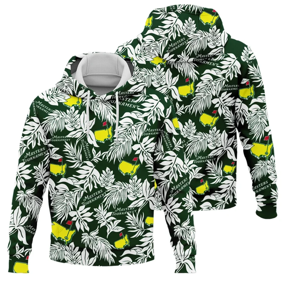 Hawaiian Tropical Leaves Pattern Golf Masters Tournament Hoodie Shirt Style Classic Hoodie Shirt