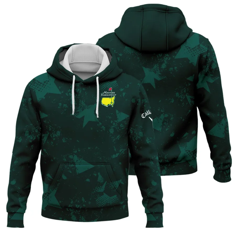 Dark Green Grunge Stars Pattern Golf Masters Tournament Callaway Hoodie Shirt Style Classic Hoodie Shirt