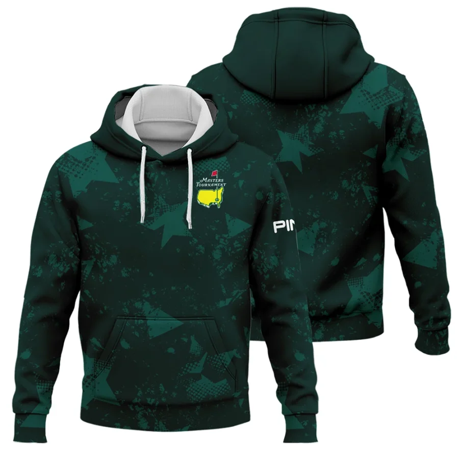 Dark Green Grunge Stars Pattern Golf Masters Tournament Ping Hoodie Shirt Style Classic Hoodie Shirt