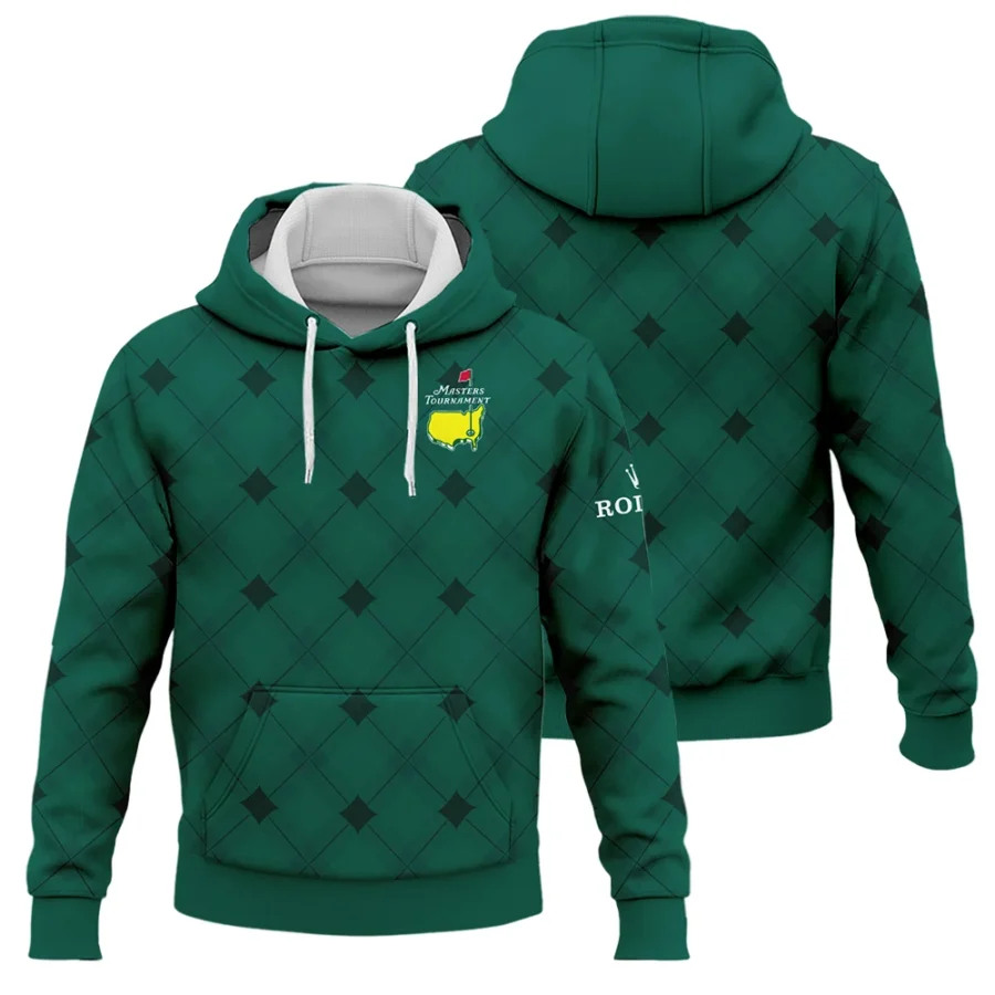 Golf Masters Tournament Green Argyle Pattern Rolex Hoodie Shirt Style Classic Hoodie Shirt