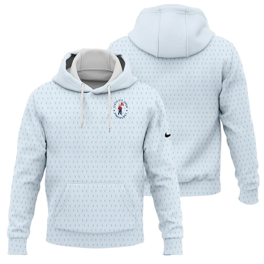 Golf Pattern Cup Light Blue Green 124th U.S. Open Pinehurst Nike Hoodie Shirt Style Classic Hoodie Shirt