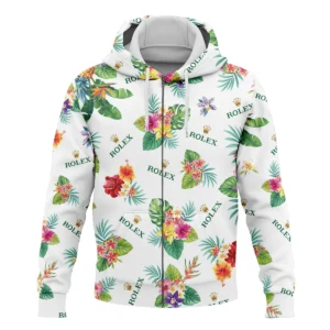 Rolex Hawaiian Flower Hoodie Shirt Style Classic Hoodie Shirt