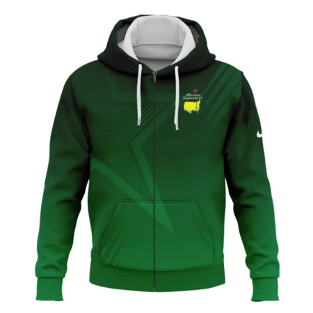 Masters Tournament Nike Star Dark Green Pattern Zipper Hoodie Shirt Style Classic Zipper Hoodie Shirt