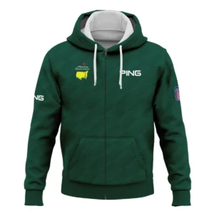 Masters Tournament Ping Star Dark Green Pattern Quarter-Zip Jacket Style Classic Quarter-Zip Jacket