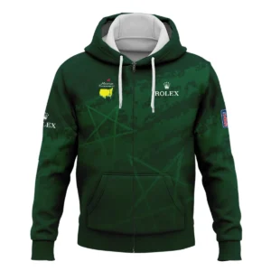 Stars Gradient Dark Green Grunge Pattern Masters Tournament Rolex Quarter-Zip Jacket Style Classic Quarter-Zip Jacket