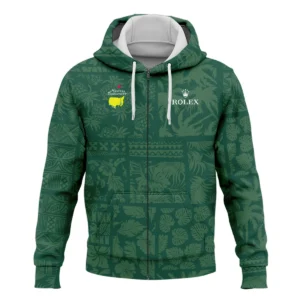 Masters Tournament Rolex Hawaiian Style Fabric Patchwork Quarter-Zip Jacket Style Classic Quarter-Zip Jacket