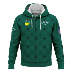 Golf Masters Tournament Green Argyle Pattern Callaway Quarter-Zip Jacket Style Classic Quarter-Zip Jacket