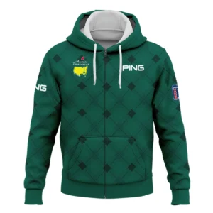 Golf Masters Tournament Green Argyle Pattern Ping Quarter-Zip Jacket Style Classic Quarter-Zip Jacket