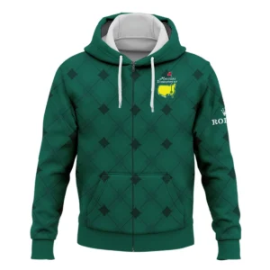 Golf Masters Tournament Green Argyle Pattern Rolex Quarter-Zip Jacket Style Classic Quarter-Zip Jacket