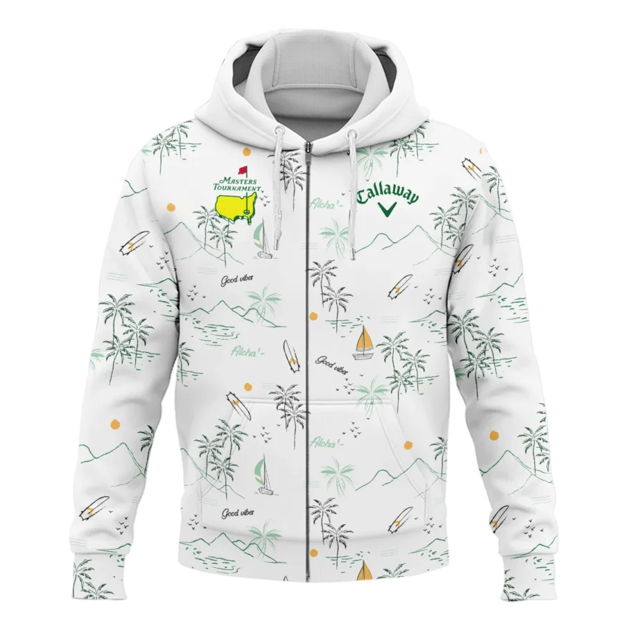 Island Seamless Pattern Golf Masters Tournament Callaway Zipper Hoodie Shirt Style Classic Zipper Hoodie Shirt