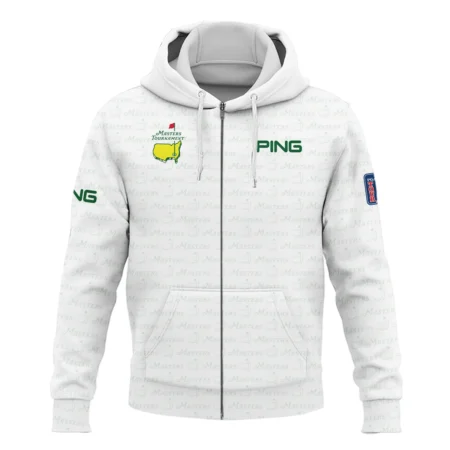 Golf Pattern Cup White Mix Green Masters Tournament Ping Zipper Hoodie Shirt Style Classic Zipper Hoodie Shirt