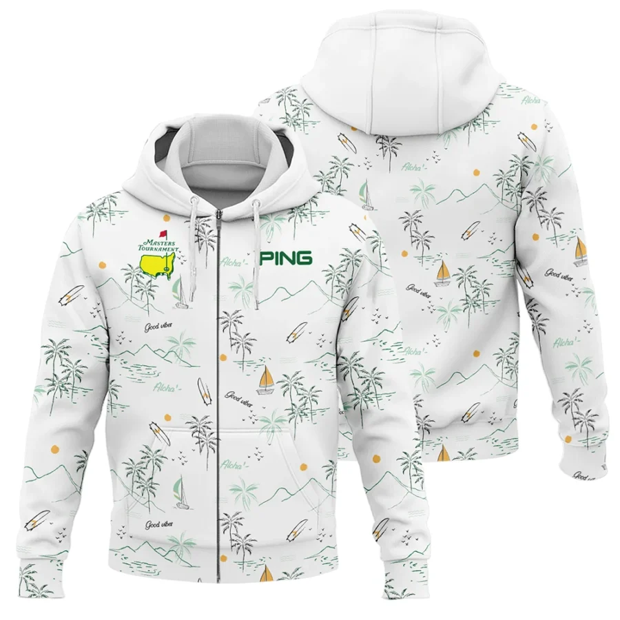 Island Seamless Pattern Golf Masters Tournament Ping Zipper Hoodie Shirt Style Classic Zipper Hoodie Shirt