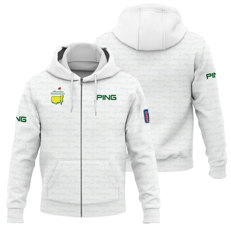 Golf Pattern Cup White Mix Green Masters Tournament Ping Zipper Hoodie Shirt Style Classic Zipper Hoodie Shirt